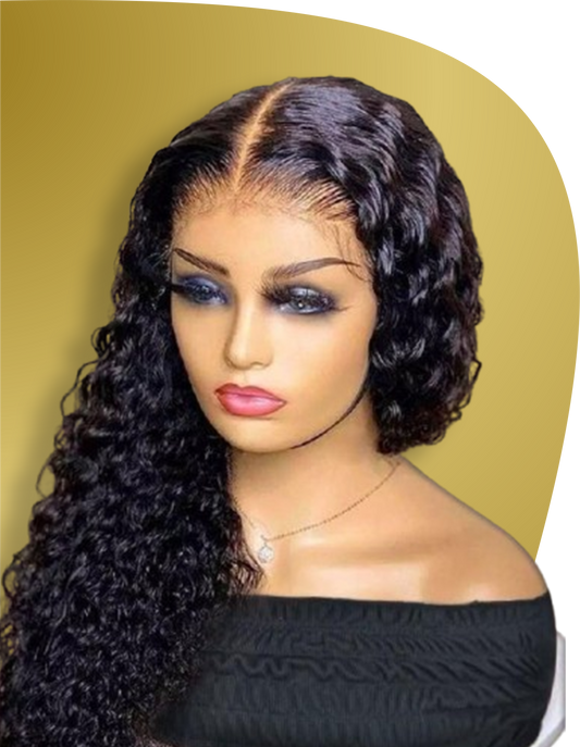 DEEP CURLY LACE FRONT WIG 12"