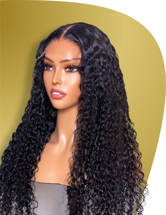 DEEP CURLY LACE FRONT WIG  14"