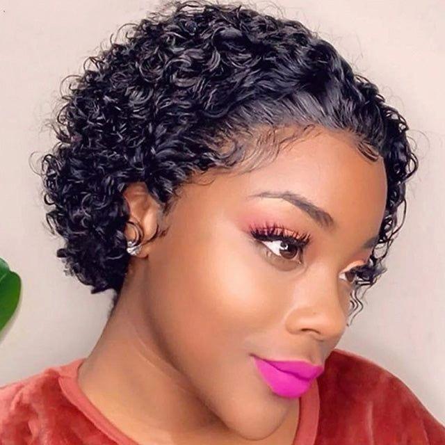 SHORT PIXIE WIG CURLY